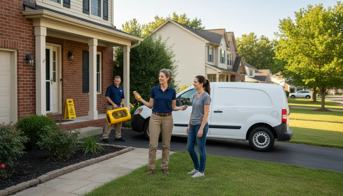 Residential water damage restoration in Auburn, NE